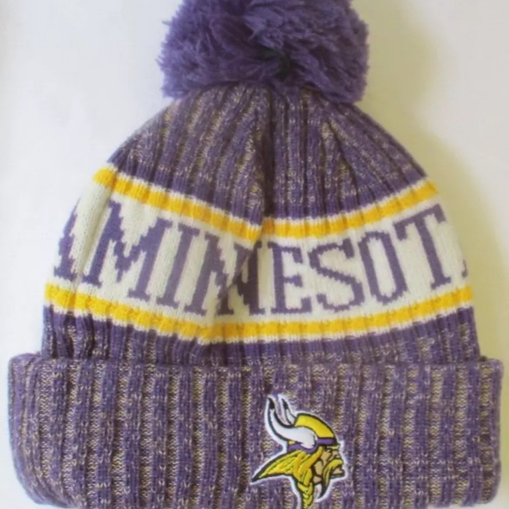 Minnesotas Vikings beanie stocking cap with Pom